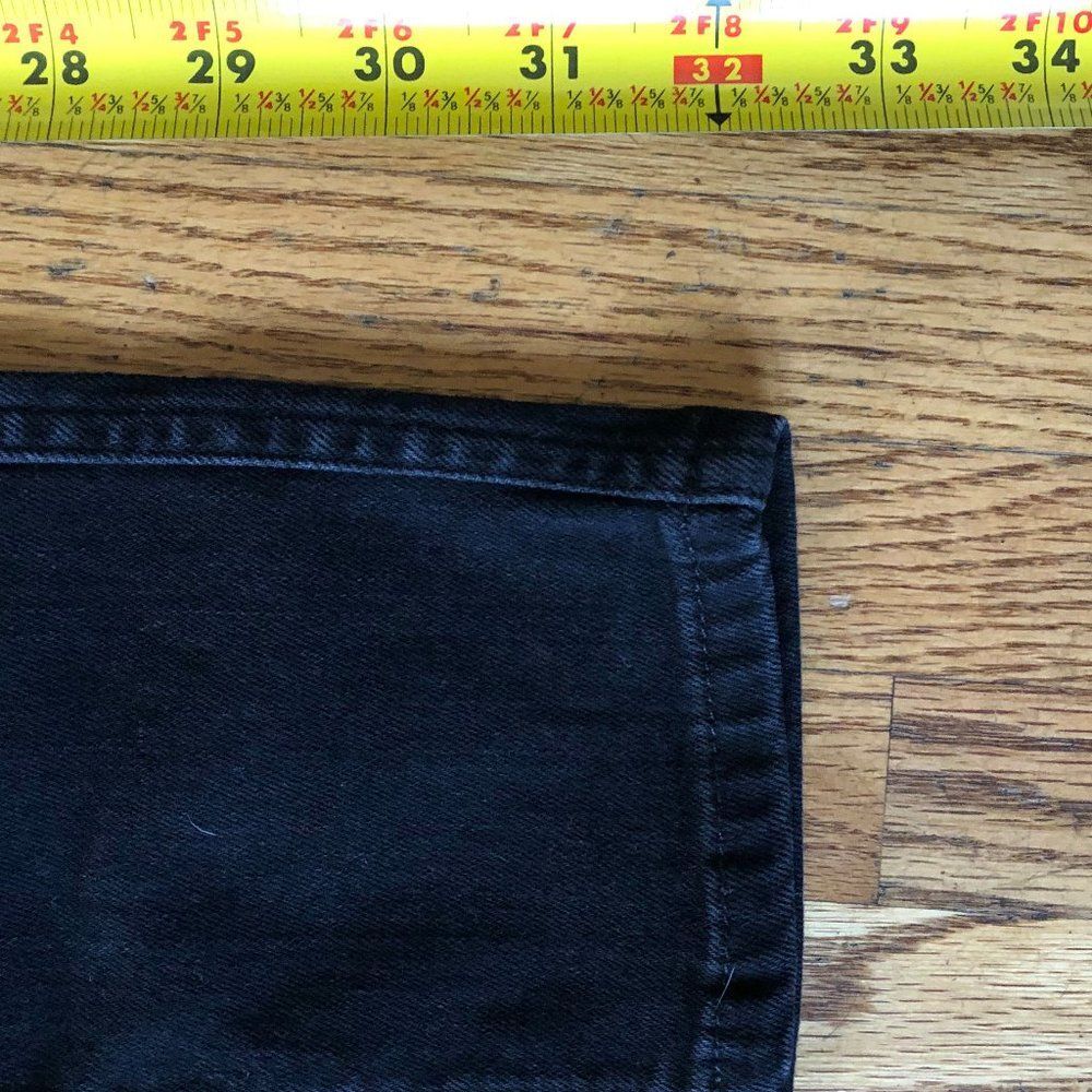 ALLSAINTS Black Biker Skinny Cropped Denim Jeans Women's Size 26 - Picture 5 of 6